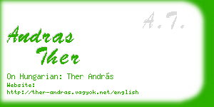 andras ther business card